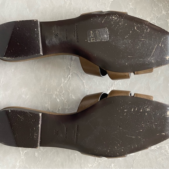 YSL/ Saint Laurent Tribute Mules in Smooth Leather - Picture 6 of 7